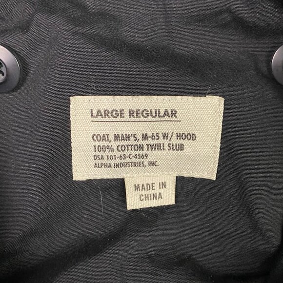 Alpha Industries Black Military Field Jacket - Picture 9 of 16